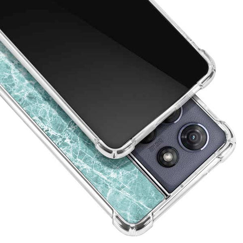 Crushed Turquoise Moto G Play 5G (2025) Clear Case